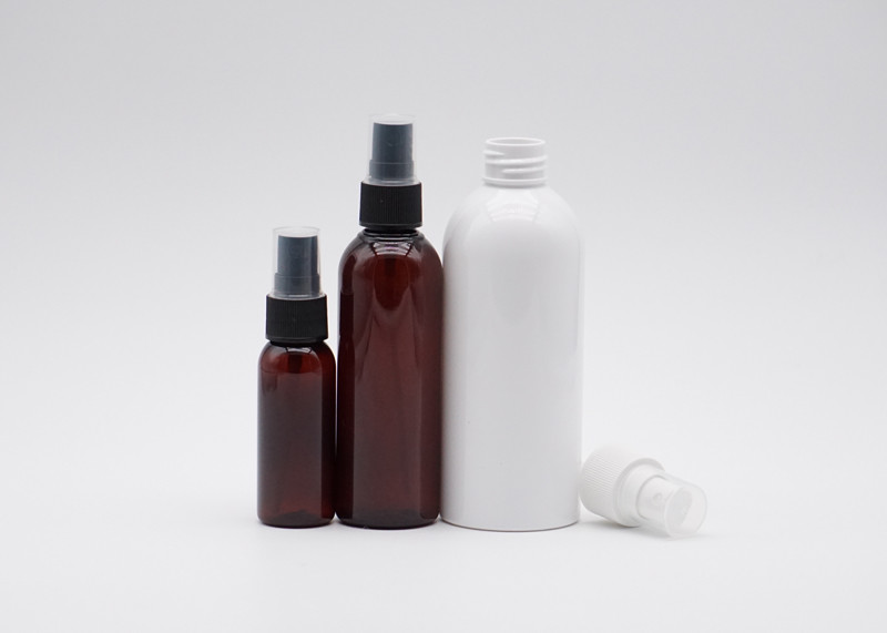 60ml 100ml Cylinder Fine Mist Spray Bottle White Plastic Spray Bottle Logo Custom
