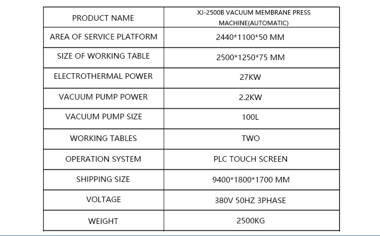 Negative Vacuum Press Machine Rapid Automatic Wood Hot Press Machine 1300×2500mm