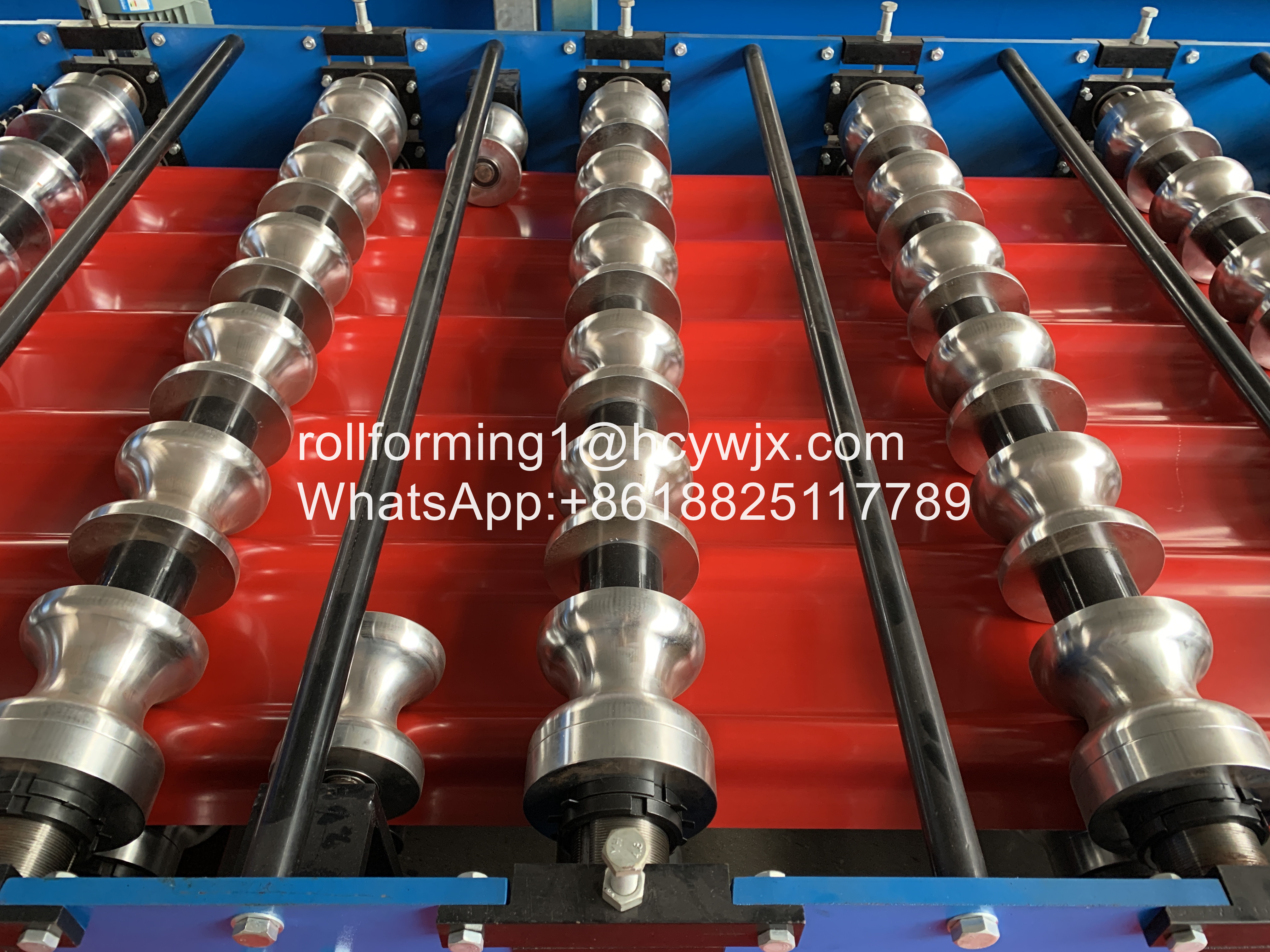 High Grade Metal Glazed Roof Tile Roll Forming Machine Width 1250mm