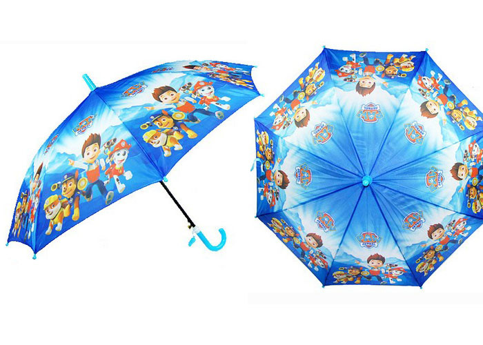 Automatic Open Child Size Umbrella , Kids Umbrella Boys Fashion Design Printing