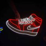 Vasten Custom Shoes Neon Signs Sneakers 8mm Silica Gel Ac100v