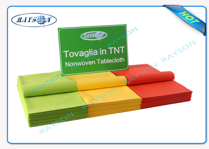 Approved Non Woven Disposable Tablecloths Vinyl Tablecloth Soft Feeling