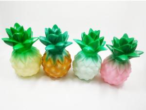 Quality Plastic Pineapple Shaped LED Night Light Table Lamps toy gifts wholesale