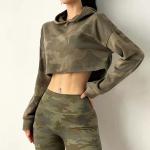 Casual Long Sleeve Lightweight Athletic Hoodie Woolen Athletic Cropped Hoodie