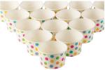 Party Supplies Rainbow Polka Dots Disposable Paper Ice Cream Cups With Lids