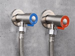 Quality Stainless Steel Bathroom Angle Stop Anti Oxidation Wear Resistance wholesale