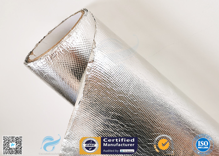 UV Resistant , Age Resistant 300℃ Aluminium Foil Fiberglass Cloth