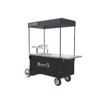 Ice Cream Disc Brake Stainless Steel 300kg Beer Bike Cart