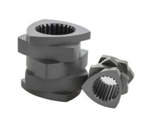 Quality Bimetallic Extruder Screw Element for Wood Plastic Extruder for Twin Screw Extruder wholesale