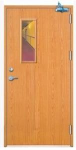 Quality MF02 ABNM 90min fire-proof wooden glass door wholesale