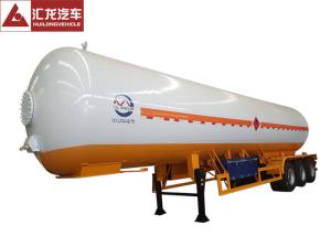 Quality Liquid Petroleum Gas LPG Tank Trailer Manual Control 49.8CBM Large Tank Size LPG Transport Trailer wholesale