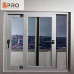Energy Saving White Aluminium Sliding Windows With Reflective Glass top hung