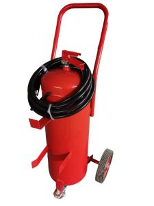 Quality 35kg Wheeled ABC Dry Powder Fire Extinguisher Red Cylinder Mexican Type wholesale