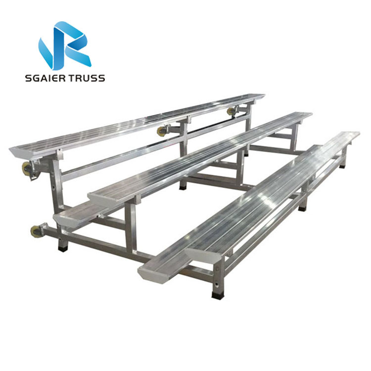 1000kgs / M2 Portable Bleachers On Wheels , Sgaier Outdoor Stadium Seat