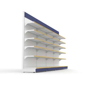 Quality factory price multi layers steel supermarket shelf/ high quality metal double/single sided fixed/rotary gondola shelves 5 buyers wholesale