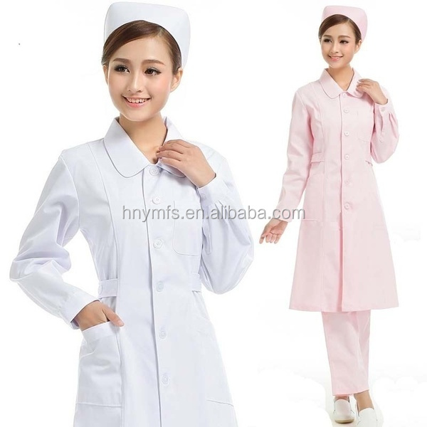 Ladies V-neck Cotton Medical Uniform Scrubs Hot Style Hospital Uniform Design 3 Pockets Ladies Scrub shirt with Factory Price