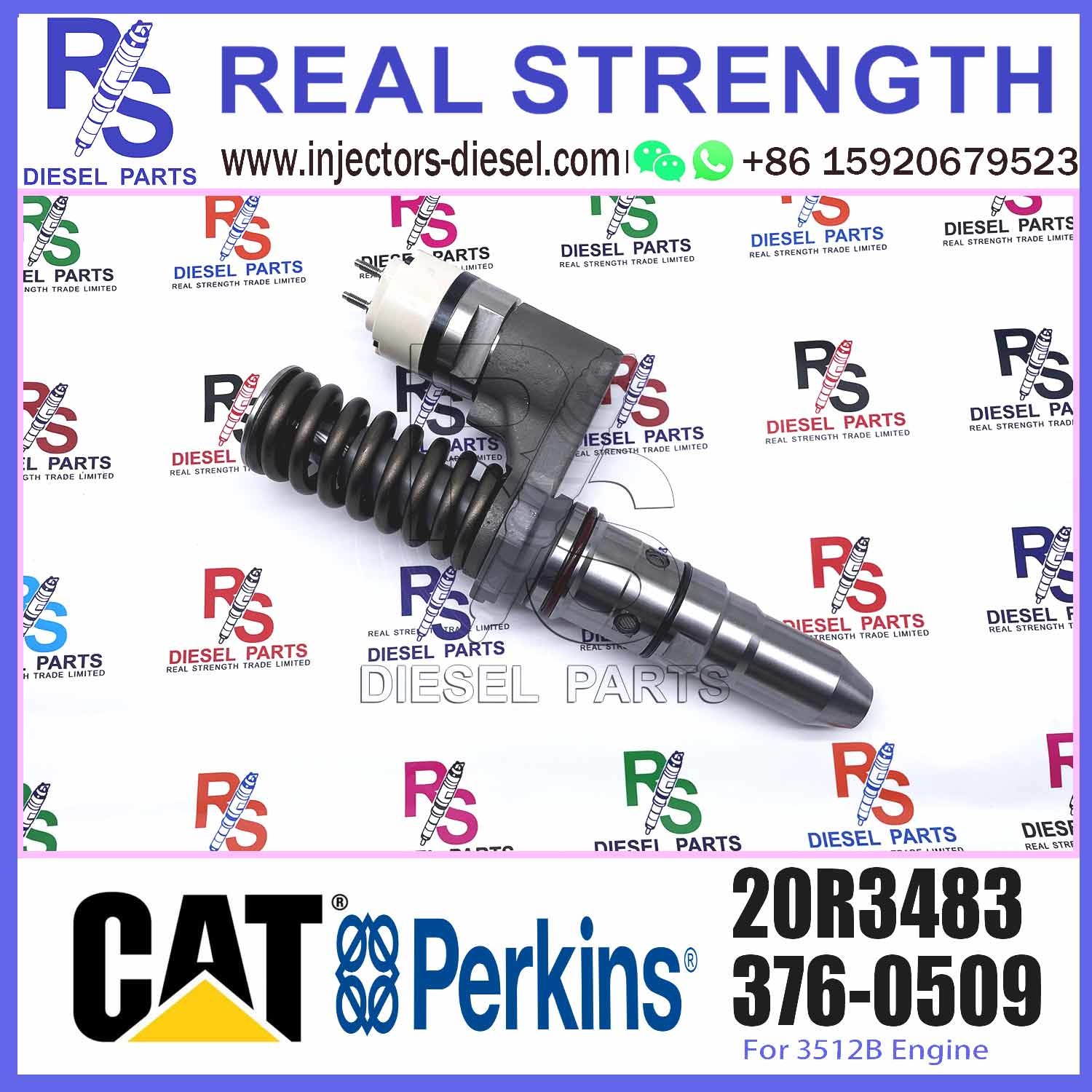 Diesel Fuel Common Rail Injector 20R-3477 20R3477 20R3483 For 3512B 3508B 3516B Engine