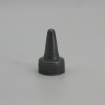 Plastic Gray Spiral Pointed 32mm Flip Top Lid With Twist Lock