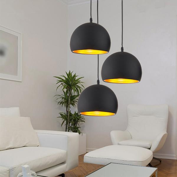 Simple ball Pendant lights 20cm 25cm decorative E27 lamps Restaurant White black