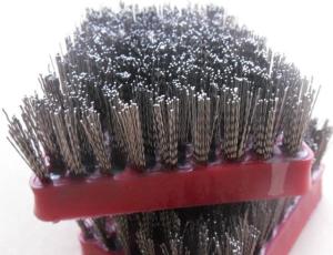 Quality Steel Grit Diamond Abrasive Brush , Frankfurt Stone Polished Abrasive Wire Brush wholesale
