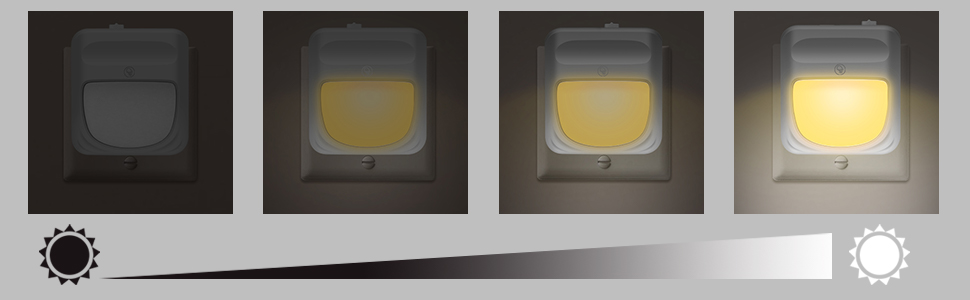 Plug in LED Night Lights - Night Lighting Lamp, Automatical Dusk to Dawn Photocell Sensor