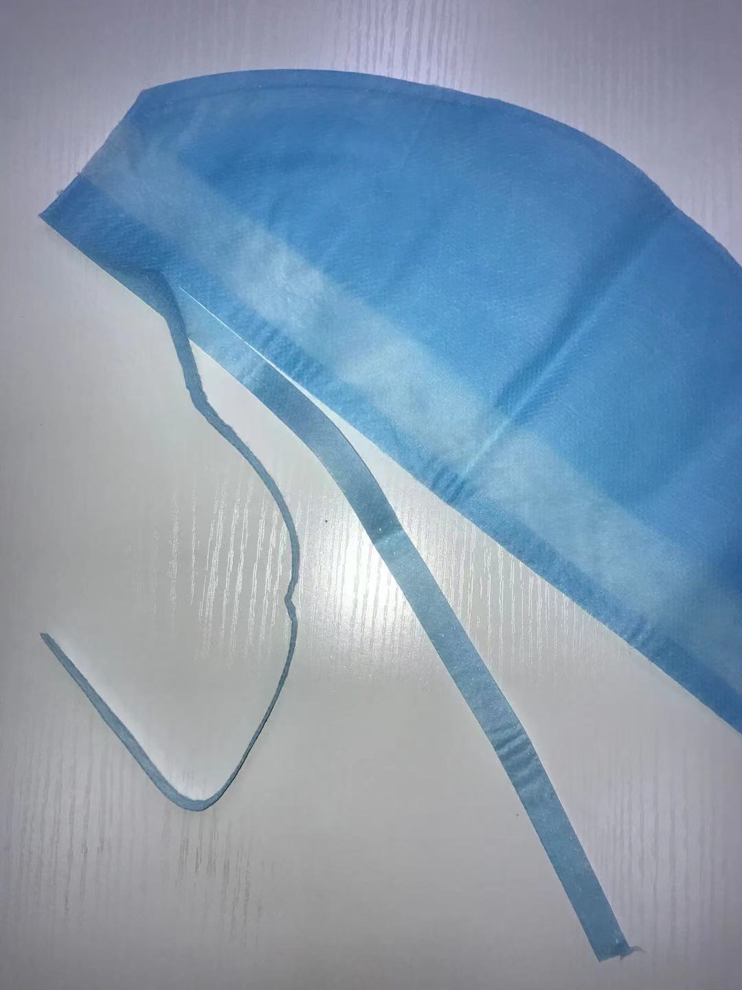 Wholesale Unsiex Disposable Non Woven Cap With Ties Hospital Disposable Doctor Cap