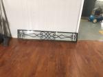 08"*48" Wrought Iron And Glass Entry Doors Sandblasting Zinc Coating