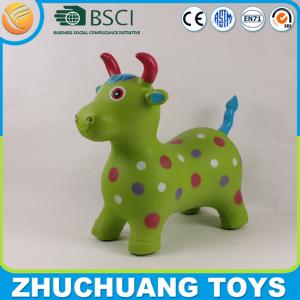 Quality color painting ride on animal blue cow toy wholesale