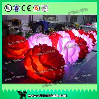 Hot Selling Wedding Event Stage Decoration Inflatable Peony Flower Chain With