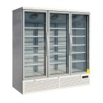 Digital Thermostat Upright Glass Door Freezer For Frozen Food