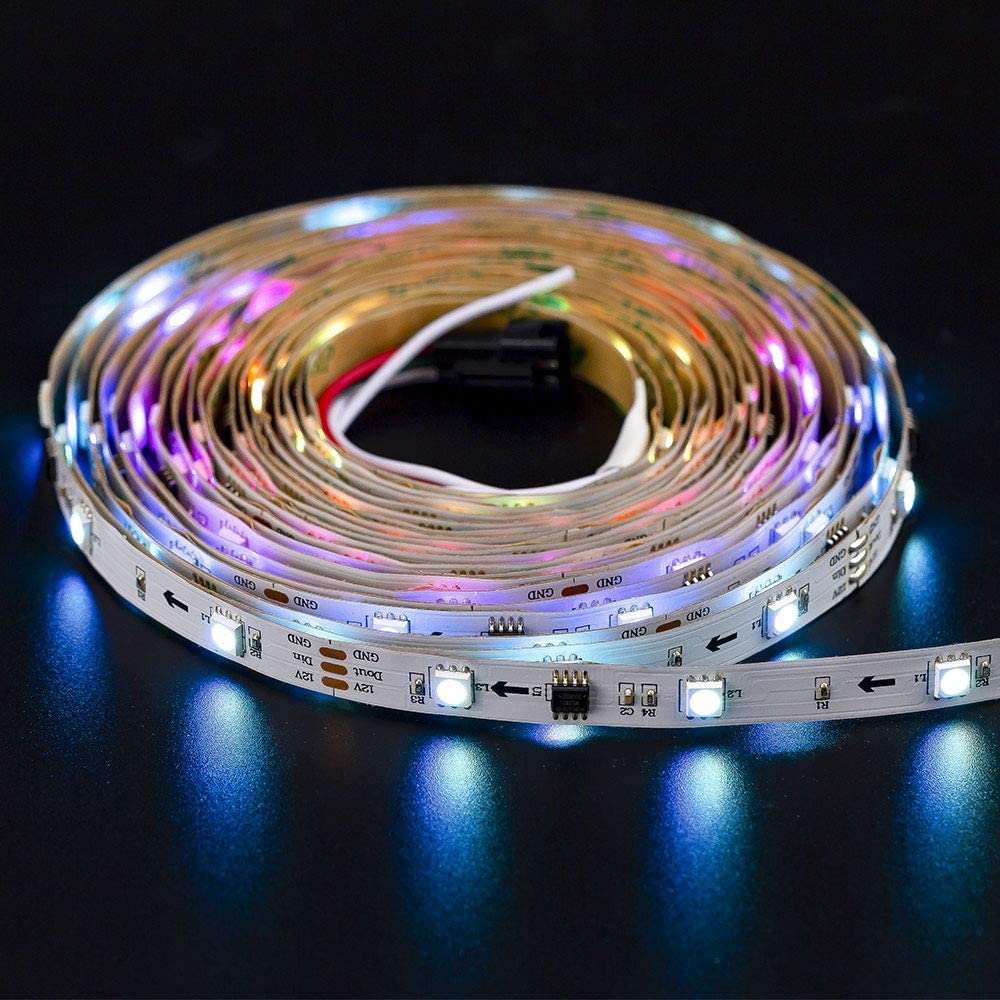 DC 12V Addressable Smart 3Leds Controllable 5050 RGB WS2812B WS2811 24V 30leds Pixel Rgbic LED Strip Light