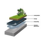 Interlocking HDPE Green Black Drainage Board for Water Management and Easy
