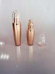 15ml 30ml Lotion Gold Acrylic Airless Cosmetic Bottle / Cream Jar For Skincare