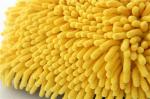 yellow/grey color microfiber plush chenille car cleaning detailing house