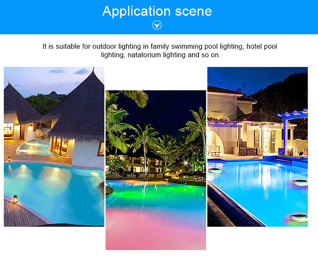 17W AC 100-240V RGB switch ON / OFF control GX16D base aluminum PAR56 LED pool light