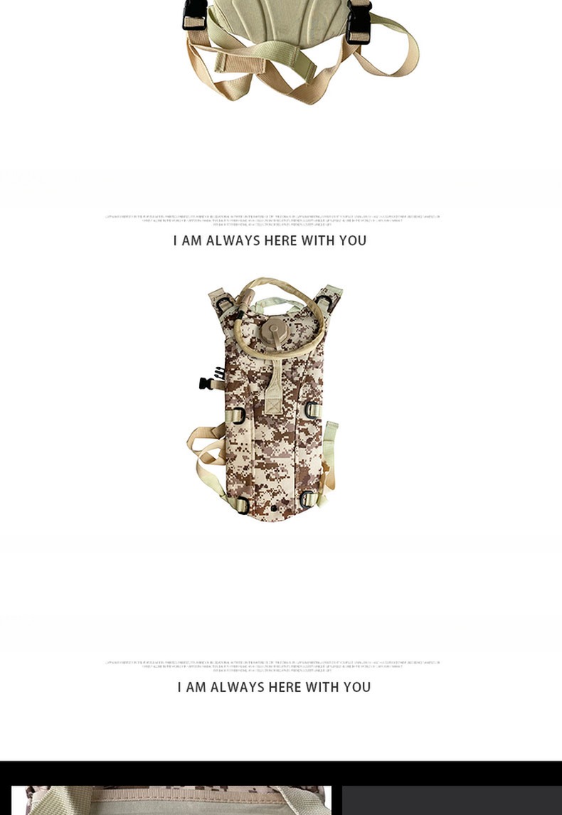 Waterproof Multi-Function Traveling Hiking Bag With Water Bottle And Resilient Fabric