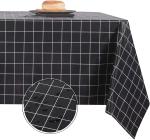 Party Black Plaid Nordic Cloth Oilcloth Disposable Easter Tablecloth