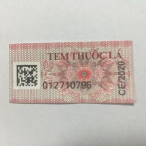 Quality Serial Number Duty Excise Stamp Color Change Holographic Cigarette Packaging Label wholesale