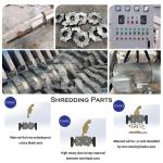 Waste Bicycle Two Shaft Shredder 55Kw Twin Shaft Shredder Machine