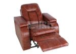 Premium Genuine Leather Home Theater Seating Sectional Recliner Fireproof