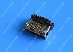 USB 2.0 A Type Female Micro USB Connector Short Body 90 Degree 4 Pin