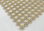 Paint Gold Color Architectural Metal Mesh Stainless Steel Decorative Woven Wire
