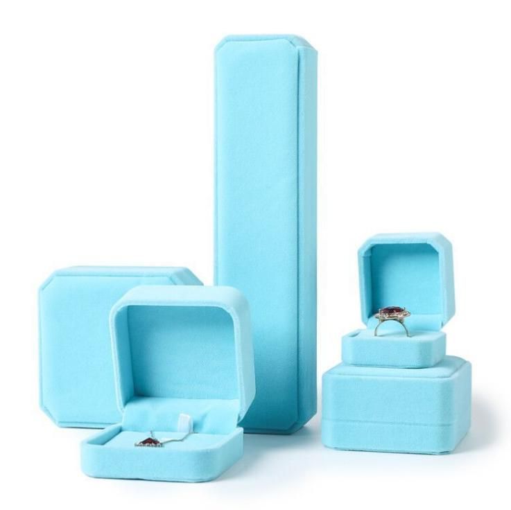 PU Material Jewelry Paper Box Ring Earrings Bracelet Necklace Packaging Box