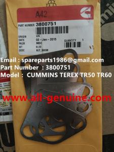 Quality 3800751 KIT SHIM TEREX CUMMINS DUMP TRUCK TR50 TR60 TR100 TR70 MINING HAULER OFF HIGHWAY RIGID DUMP TRUCK MT4400AC wholesale