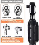 Antislip Electronic Mini Digital Torque Wrench AWI 60 Adjustable 9.45in