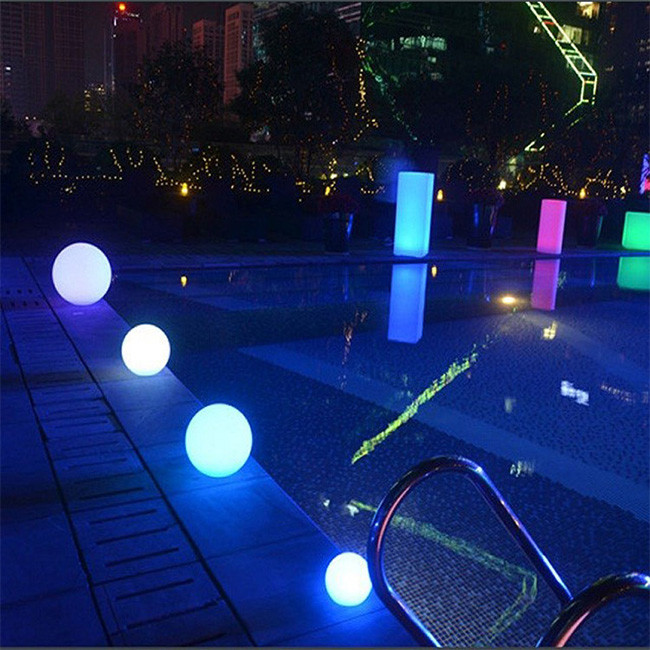 IP65 Waterproof Glow Ball Light , Floating Swimming Pool Light Remote Control