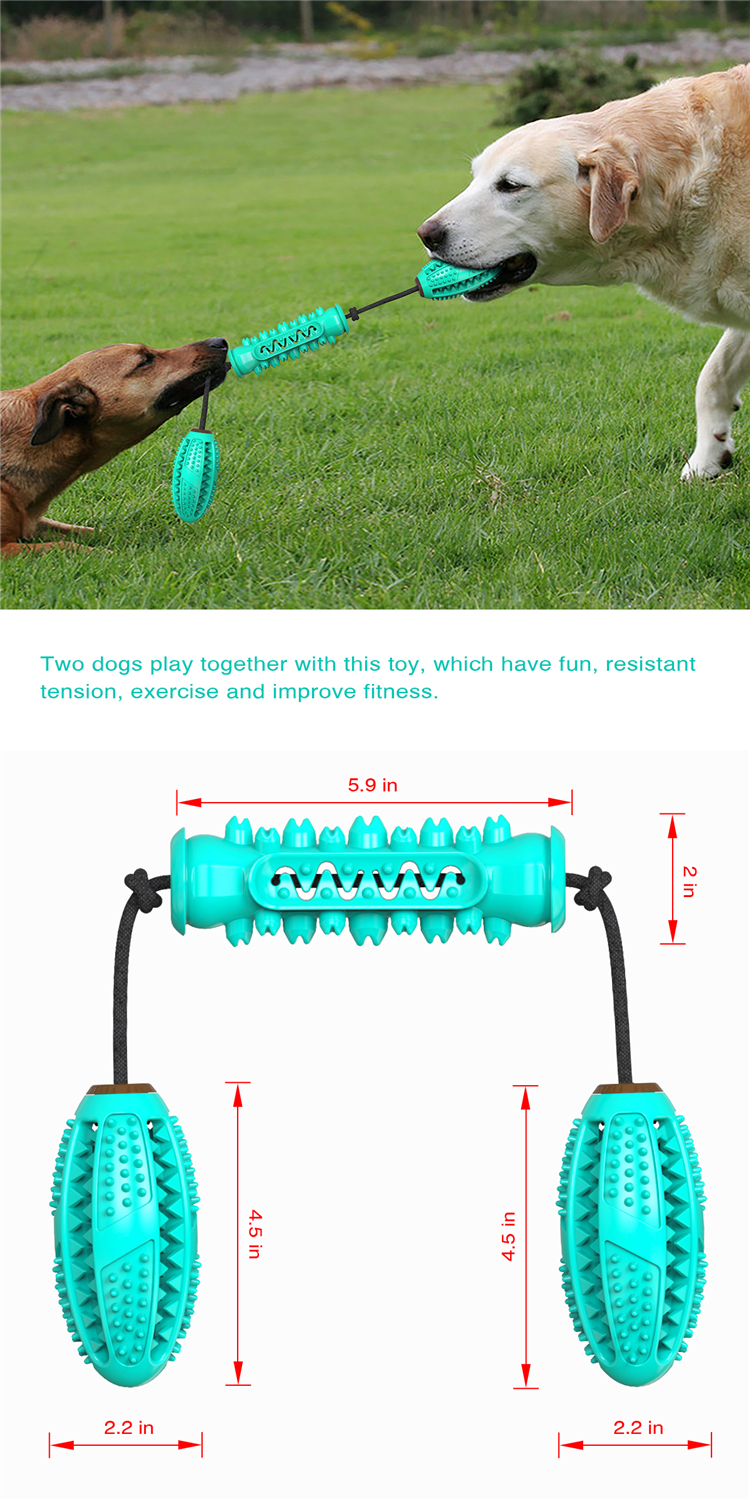 Brand New Interactive Dog Chew Toy Food Dispenser And Bite-resistant Clean Teeth Pet Playing Balls