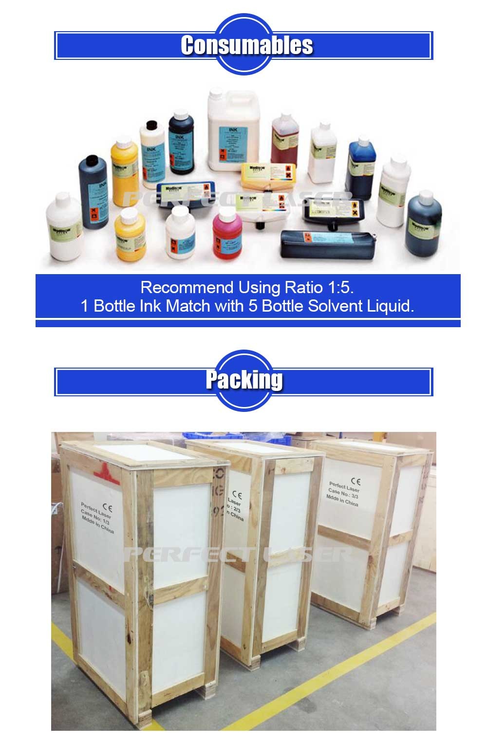 Flexible Range Continuous Inkjet Printer With LCD Colorful Touching Screen Top Inkjet Printers