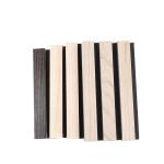 Ceiling Natural Oak Acoustic Slat Wood Wall Panels Fire Retardant