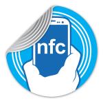 13.56MHz HF NFC Sticker Tag 35x35mm 50x50mm For Supply Chain Management